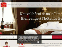 Tablet Screenshot of contact-hotel.com